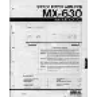 Yamaha MX-630 - Service Manual 